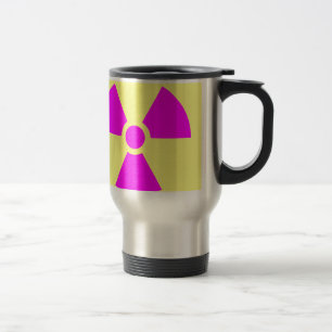 Radiation Warning Symbol Travel Mug