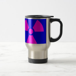 Radiation Warning Symbol Travel Mug