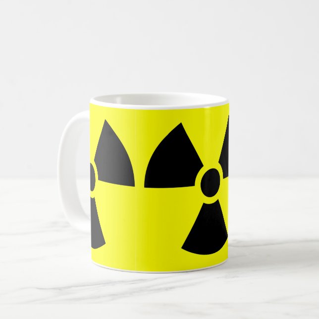 Radiation White Coffee Mug (Front Left)
