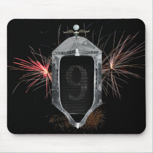 Radiator with Fireworks Mouse Mat