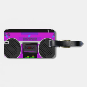 Radical 80's Boombox Luggage tag