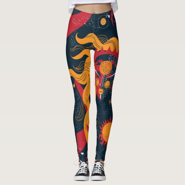 Radical AF Aesthetic Leggings/Yoga Pants (Front)
