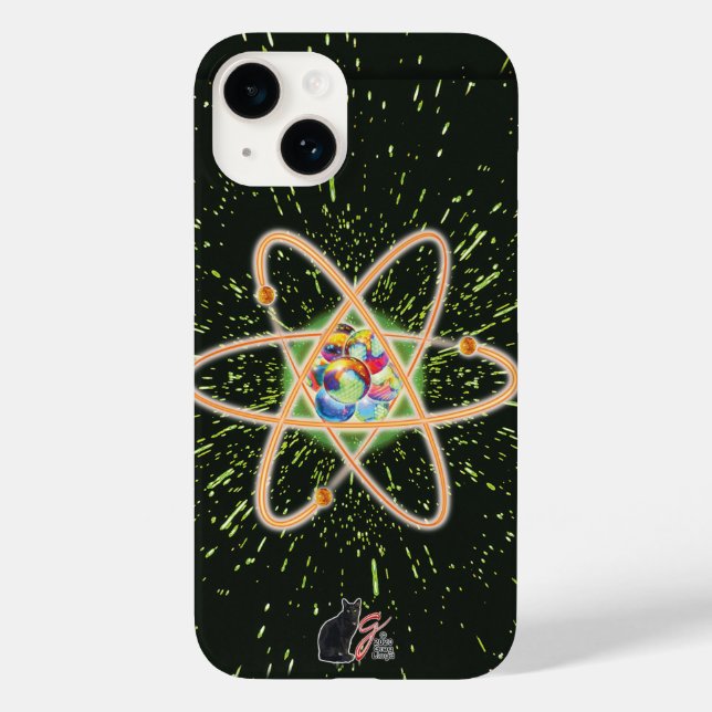 Radical Atomic Case-Mate iPhone Case (Back)