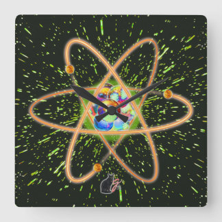 Radical Atomic Square Wall Clock