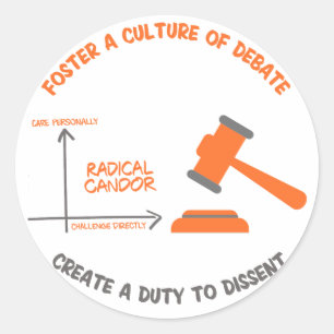 Radical Candour Duty to Dissent Sticker