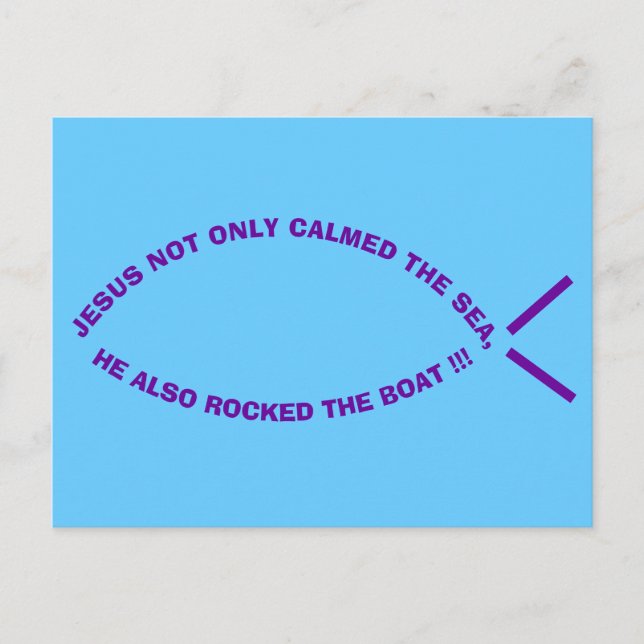 Radical Jesus, Rock the Boat Postcard (Front)