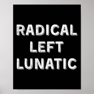 Radical Left Lunatic Anti Trump Funny Democrat 1  Poster