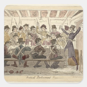 Radical Parliament !!' Square Sticker