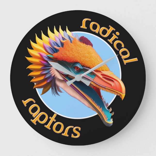 Radical Raptors Dinosaur Clock (Front)