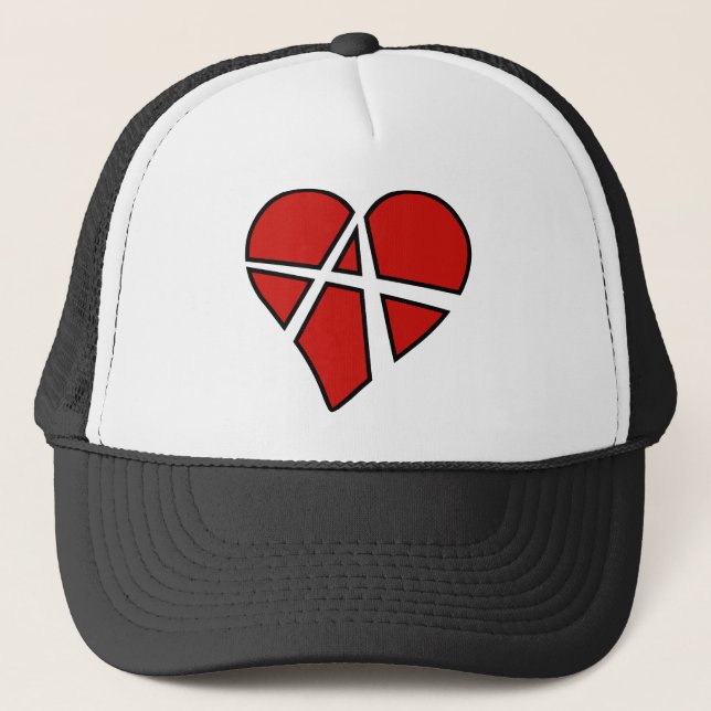 Radical Relations Reckless Heart Anarchy A Love Trucker Hat (Front)