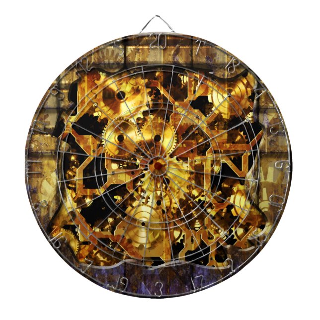 Radical Steampunk 4 Dart Board (Front)