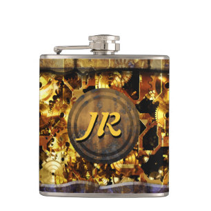 Radical Steampunk 4 Wrapped Flask