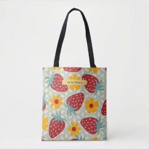 Radical Strawberries Tote Bag
