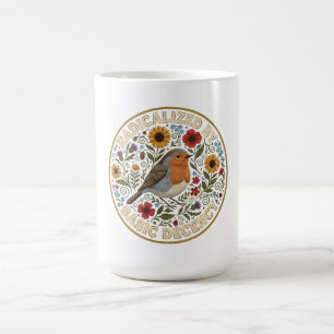 Radicalized by Basic Decency Bird Design – Vintage Coffee Mug