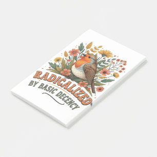 Radicalized by Basic Decency Vintage Inspirationa Post-it Notes