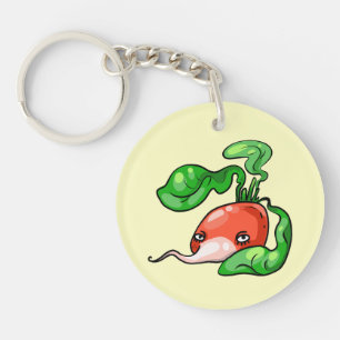 Radieschen radish key ring