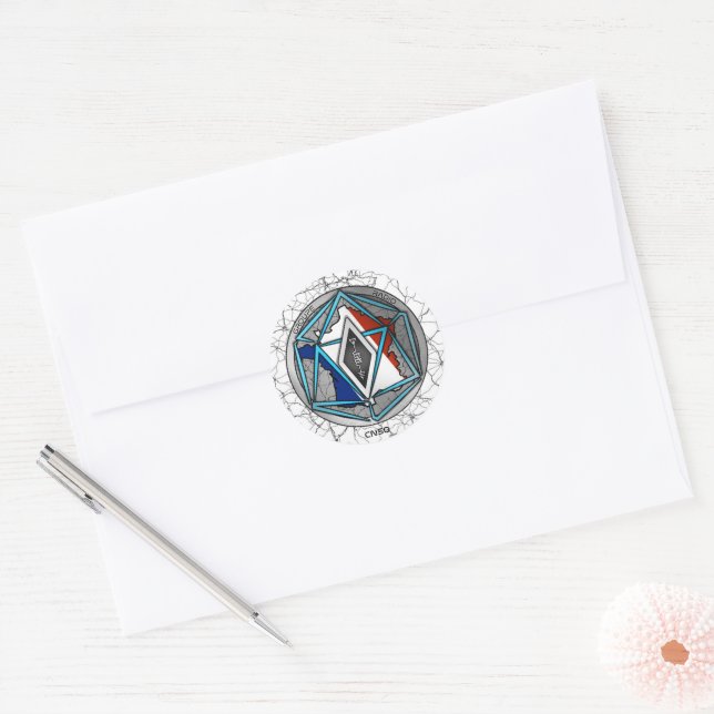 RADIO AUTOSLIDE CLASSIC ROUND STICKER (Envelope)