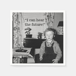 Radio Boy Graduation Party Napkin