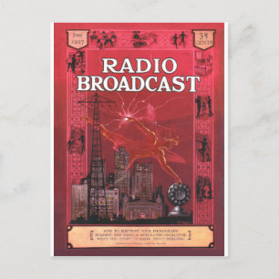 Radio Broadcast-Red Postcard