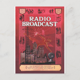 Radio Broadcast-Red Postcard