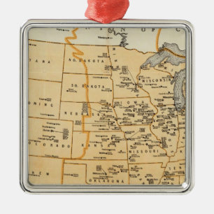 Radio Broadcasting Stations Of The United States Metal Tree Decoration