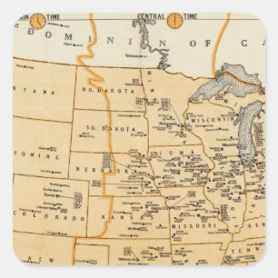 Radio Broadcasting Stations Of The United States Square Sticker