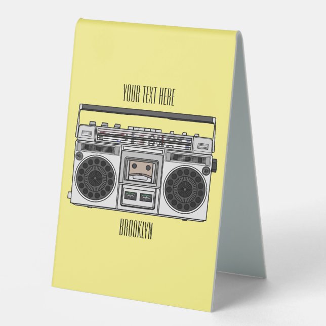 Radio cartoon illustration  (Front)