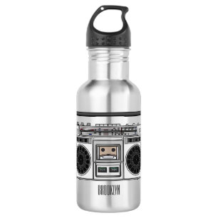 Radio cartoon illustration  532 ml water bottle