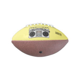 Radio cartoon illustration  american football