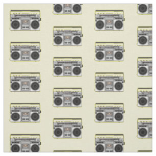 Radio cartoon illustration  fabric
