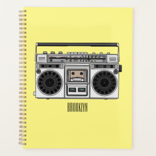 Radio cartoon illustration  planner