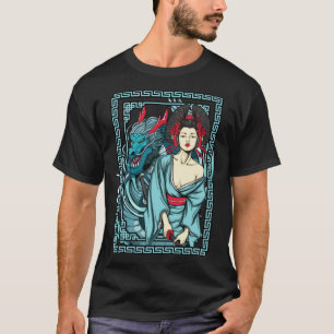 Radio Cool Geisha Dragon T-Shirt