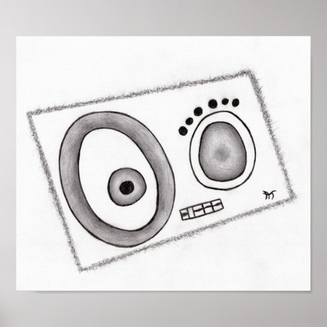 Radio Face 12.69" 11" Poster (Front)