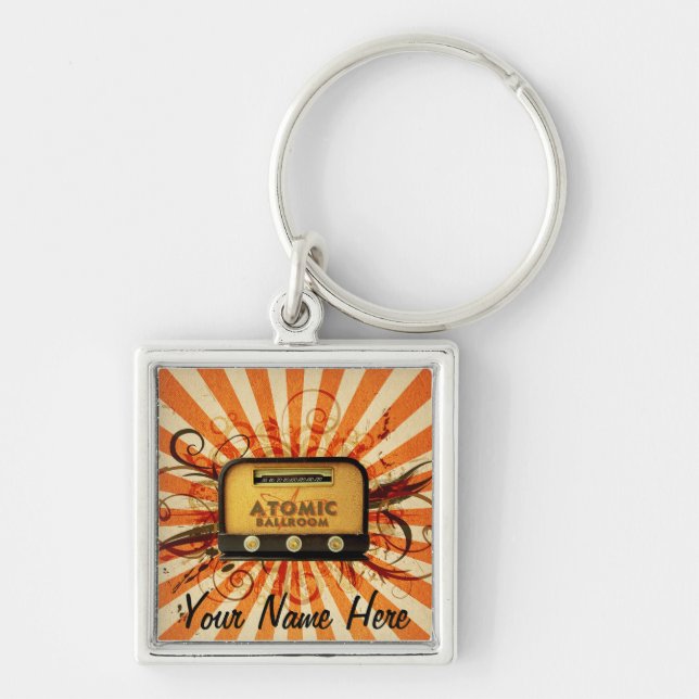 Radio Keychain w/ your name on it! (Front)