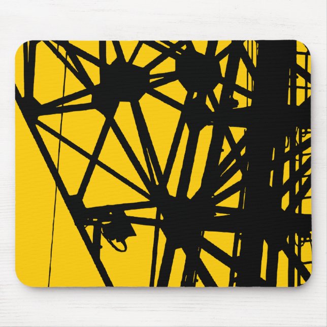 Radio Mast - Amber Mouse Mat (Front)