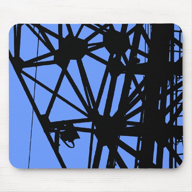 Radio Mast - Baby Blue Mouse Mat (Front)