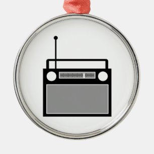 Radio Metal Tree Decoration