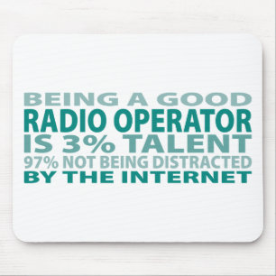 Radio Operator 3% Talent Mouse Mat