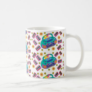radio pattern coffee mug