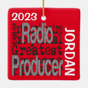 Radio Producer Extraordinaire CUSTOM Ceramic Ornament