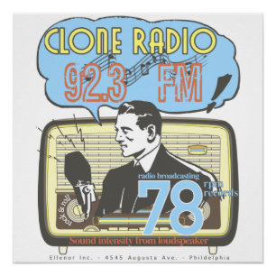 Radio Station Ad Poster