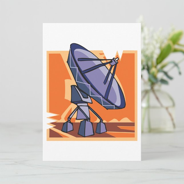 Radio Telescope Outer Space Science Invitation (Creator Uploaded)
