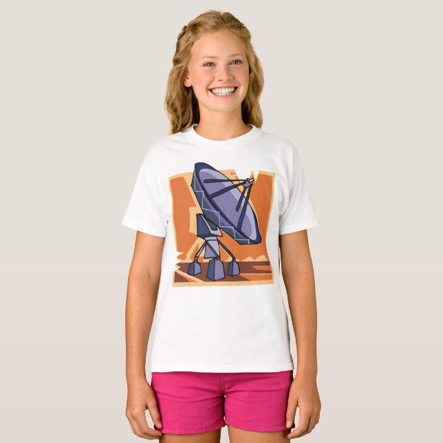 Radio Telescope Space Science Observatory T-Shirt (Front Full)