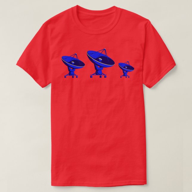 Radio Telescopes Astrophysics Space T-Shirt (Design Front)