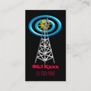 radio waves business card