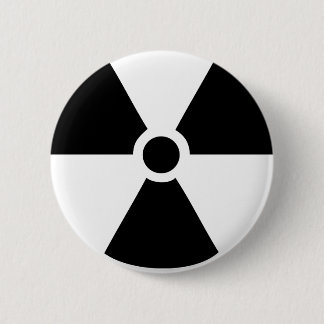 radioactive 6 cm round badge