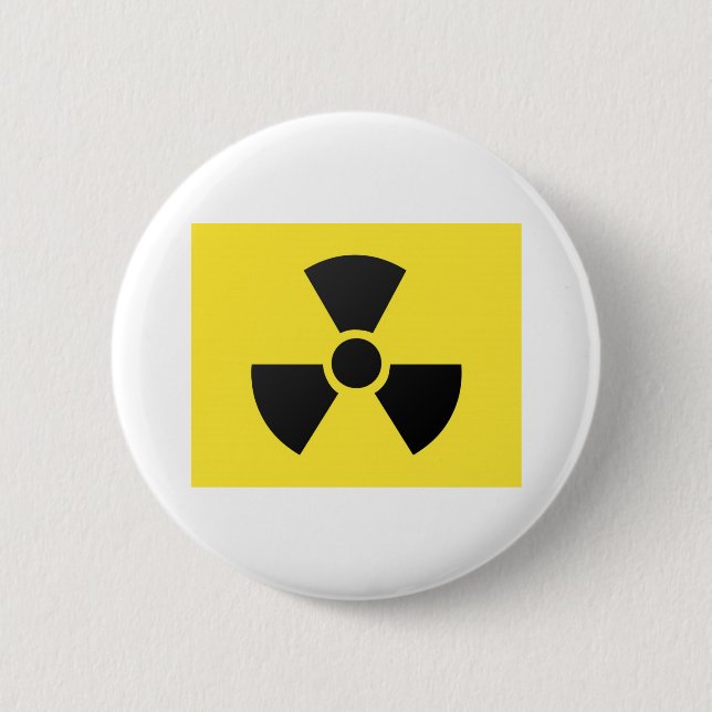 radioactive 6 cm round badge (Front)