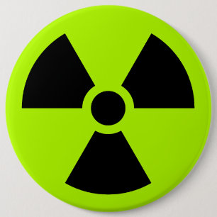 Radioactive 6 Cm Round Badge