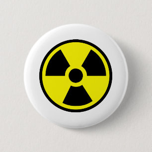 Radioactive 6 Cm Round Badge