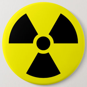 Radioactive 6 Cm Round Badge